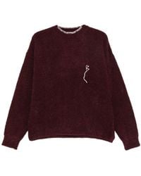 Bonsai - Whipstitch-Trim Logo-Embroidered Sweater - Lyst