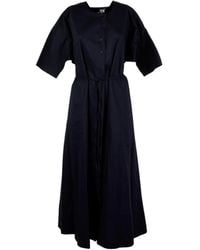 Aspesi - Belted Button-Front Maxi Dress - Lyst