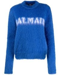 Balmain - Jersey con logo en jacquard - Lyst