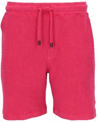 Isaia - Drawstring Terry-Cloth Shorts - Lyst