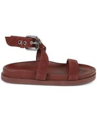 Patrizia Pepe - Buckle Strap Leather Sandals - Lyst