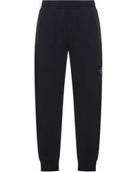 Stone Island - Compass-Logo Cotton Track Pants - Lyst
