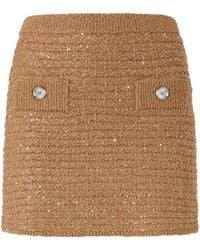 Pinko - Sequin-Embellished Mini Skirt - Lyst