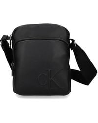 Calvin Klein - Logo Zip Messenger Bag - Lyst