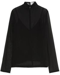 Sportmax - Sheer Silk Blouse - Lyst