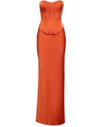 V:PM ATELIER - Sophia Maxi-Jurk Met Korset Body - Lyst