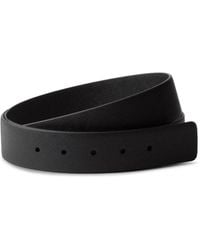 Prada - Reversible Saffiano Leather Belt Strap - Lyst