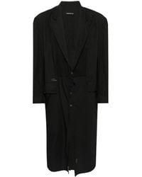 Undercover - Single-Breasted Cotton Coat - Lyst