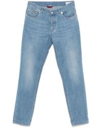 Brunello Cucinelli - Cuffed-hem Jeans - Lyst