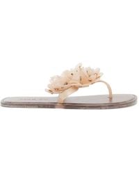 FARM Rio - Floral-Embellished Flip Flops - Lyst