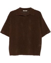 AURALEE - Perforated-Knit T-Shirt - Lyst