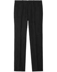 Burberry - Striped Wool Mohair Tailored Trousers - Lyst