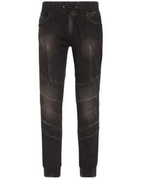 Philipp Plein - Logo-Appliqué Tapered Jeans - Lyst
