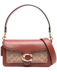COACH - Tabby Signature Coated-canvas And Leather Shoulder Bag - Lyst