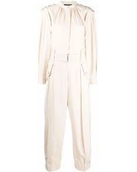 Alberta Ferretti - Belted Jumpsuit - Lyst