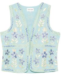 Antik Batik - Carioca Floral-Embroidered Gilet - Lyst