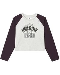 Izzue - Raglan-Sleeve Graphic-Print T-Shirt - Lyst