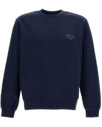 A.P.C. - Logo-Embroidered Sweater - Lyst