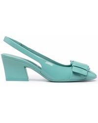 Ferragamo - Slingback Buckle Pumps - Lyst