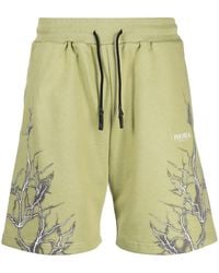 Phobia - Lightning-Print Cotton Track Shorts - Lyst