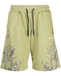 Phobia - Lightning-Print Cotton Track Shorts - Lyst