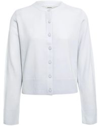 Vince - Cardigan mit rundem Ausschnitt - Lyst