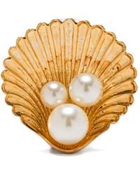 Jennifer Behr - Maricela Shell-Pearl Earrings - Lyst