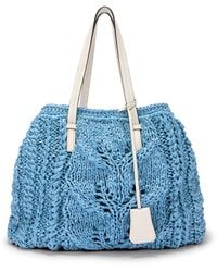 Ermanno Scervino - Sac Cabas Shopper En Raphia - Lyst