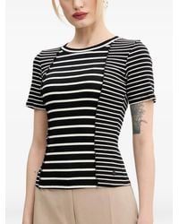 Desigual - Striped Short-Sleeved T-Shirt - Lyst