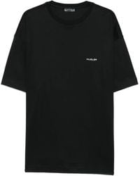 Mugler - Camiseta de algodón con logo - Lyst
