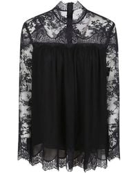 Zimmermann - Top Met Kant En Hoge Hals - Lyst