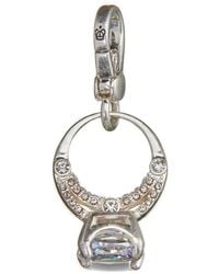 Juicy Couture - Crystal-Inset Ring Charm - Lyst