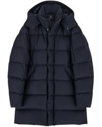 BOGGI - Parka Matelassée En Laine Mélangée Garnie De Duvet D'Oie - Lyst