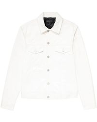 Purple Brand - Leather Trucker Jacket - Lyst