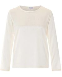 RUE DU BAC - Crew-Neck Long-Sleeve Blouse - Lyst