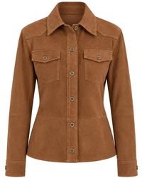 Arma - Faye Suede Jacket - Lyst