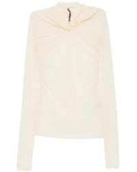 Rick Owens - Kairo Ruched Long-Sleeve Top - Lyst