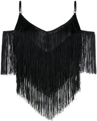 Pinko - Giappone Fringe-Embellishment Blouse - Lyst