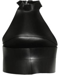 Monse - Leather Halter Top - Lyst