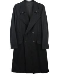 Yohji Yamamoto - Double-Breasted Wool Coat - Lyst