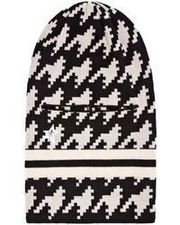 Perfect Moment - Perfect Houndstooth-pattern Wool Balaclava - Lyst