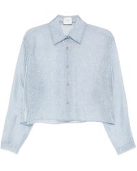 Alysi - Camicia Crop - Lyst