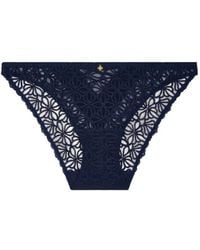 Aubade - Secret Memories Floral-Embroidered Briefs - Lyst