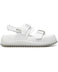 Premiata - Buckle-Detail Leather Sandals - Lyst