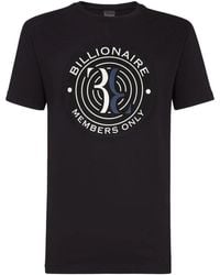 Billionaire - Logo-Print Crew-Neck T-Shirt - Lyst