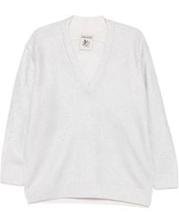 Semicouture - Faustina V-Neck Sweater - Lyst