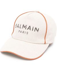 Balmain - B-army Cotton Baseball Cap - Lyst
