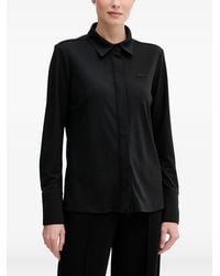 Lacoste - Logo-Patch Long-Sleeve Shirt - Lyst