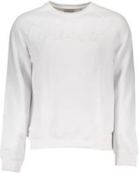 Guess - Logo-Embroidered Raglan-Sleeve Sweatshirt - Lyst