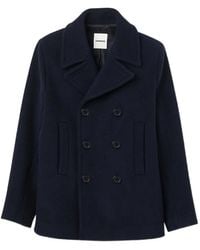 Sandro - Straight-Fit Wool-Blend Coat - Lyst